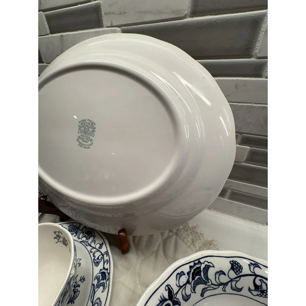 NIKKO Ironstone MING TREE RARE LOT 13 .4270. Harmony House Blue Bonnet. Vintage